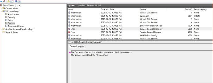 comodo event viewer