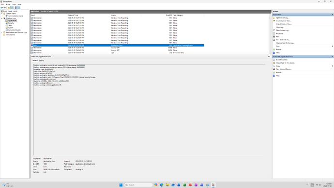 CIS crashed