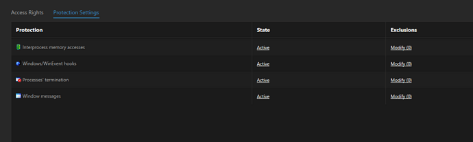 comodo HIPS protection settings