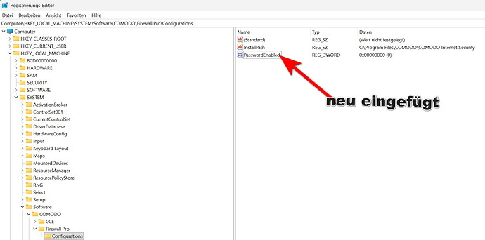 Registry1 Comodo