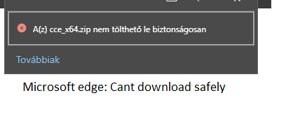 Can't download safely